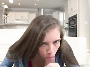 Gorgeous Young Mouth Sucks Dick Before She Gets Laid
