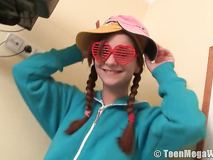 Braided Pigtails Are Adorable On A Masturbating Teen